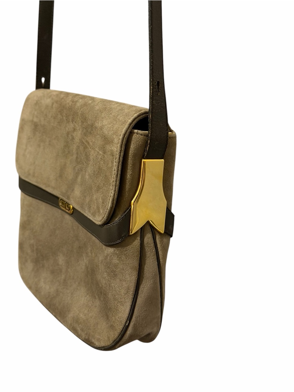 Christian Dior Vintage Suede & Leather Shoulder Bag w/ COA - Picture 5 of 13